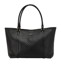 Micro Guccissima Joy Tote, Leather, Black, 527066, DB, 2*